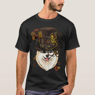 Camiseta Amantes del Steampunk Pomeranian Dog Steampunk