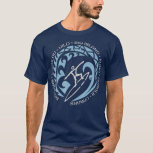 Camiseta Amantes del surf Big Island Hawaii