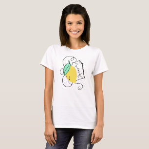 Camiseta Amantes del té de limón amarillo
