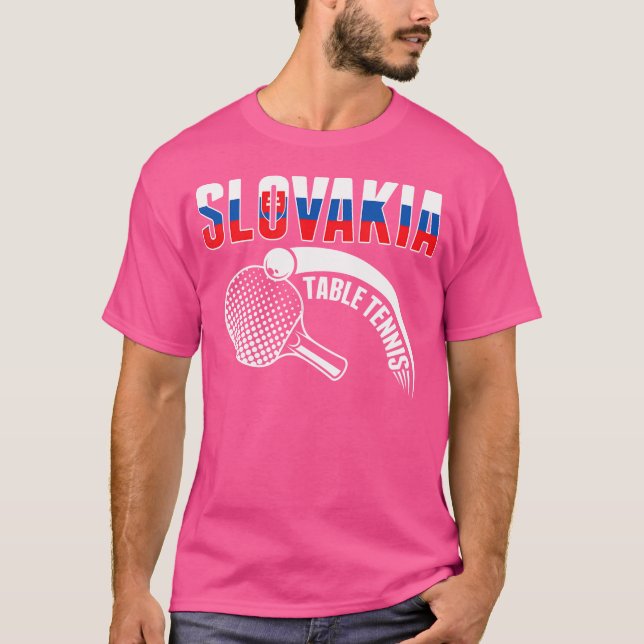 Camiseta Amantes del tenis de mesa de Eslovaquia - Apoyen a (Anverso)