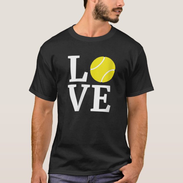 Camiseta Amantes del tenis de moda, me encanta (Anverso)