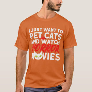 Camiseta Amantes del terror de gatos acarician gatos y ven