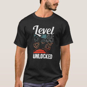 Camiseta Amantes Del Video Gamer 35 Desbloqueado De Nivel 3