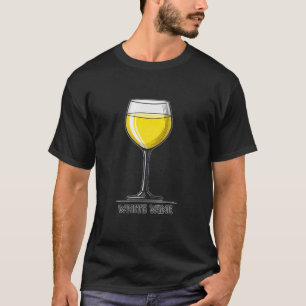 Camiseta Amantes del vino blanco con gráfico simple diverti