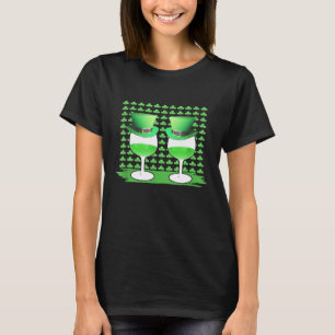 Camiseta Amantes del vino del día de San Patricio Verde irl
