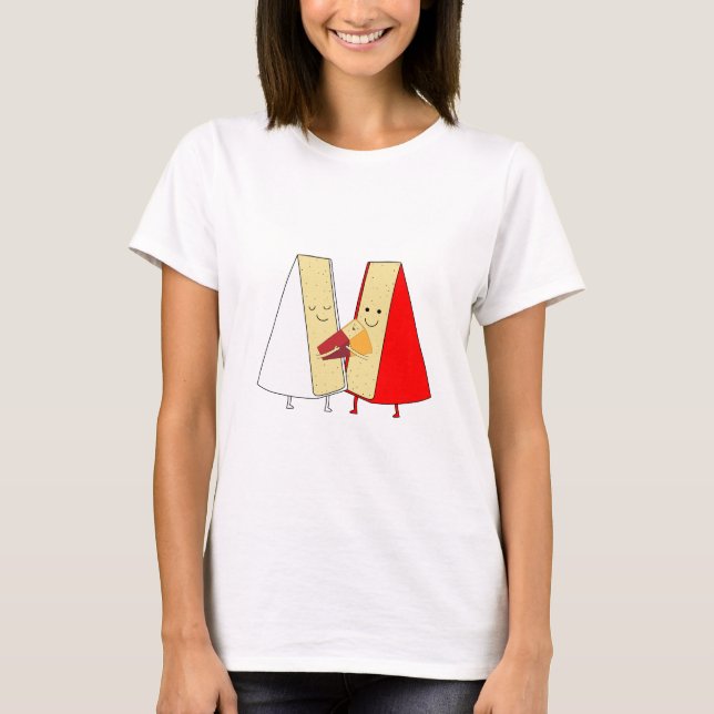 Camiseta Amantes Del Vino Y El Queso (Anverso)