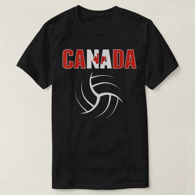 Camiseta Amantes del voleibol de Canadá Deportivo de Bander (Diseño del anverso)