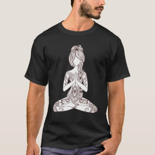 Camiseta Amantes del yoga Chica Tattooed Meditación Amantes