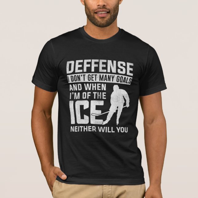 Camiseta Amantes deportivos de un jugador de hockey sobre h (Anverso)