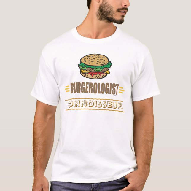 Camiseta Amantes divertidos de Hamburger (Anverso)