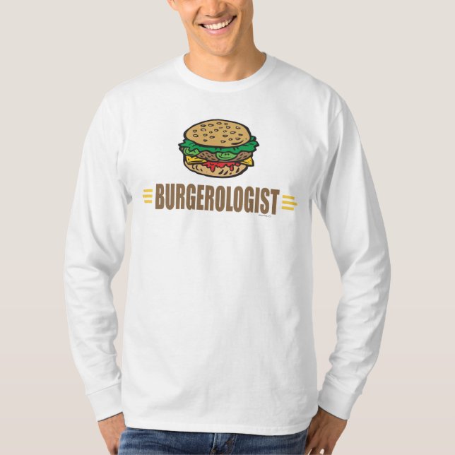 Camiseta Amantes divertidos de Hamburger (Anverso)