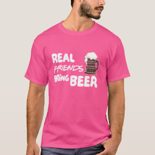 Camiseta Amantes divertidos de la cerveza - Amigos reales t