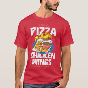 Camiseta Amantes divertidos de la comida de pollo de Pizza 