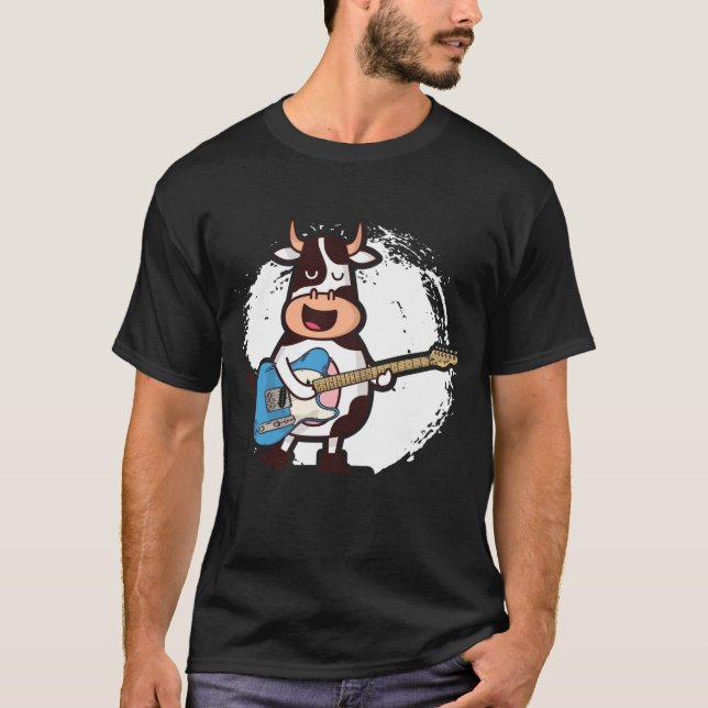 Camiseta Amantes divertidos de la música de guitarra de vac (Anverso)