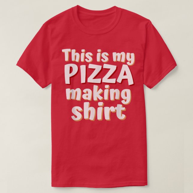 Camiseta Amantes divertidos de la pizza Esta es mi pizza ha (Diseño del anverso)