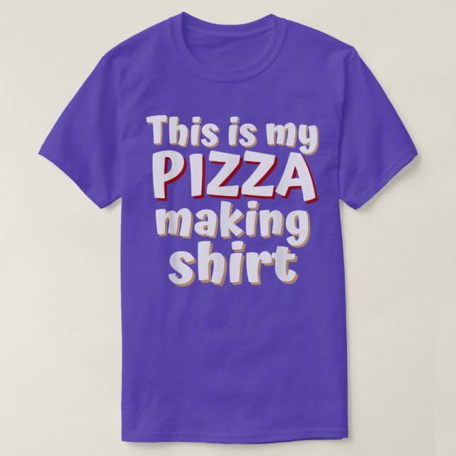 Camiseta Amantes divertidos de la pizza Esta es mi pizza ha (Diseño del anverso)