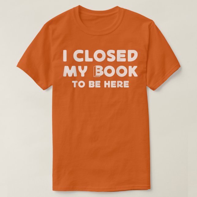 Camiseta Amantes divertidos de los libros de lectura cerré  (Diseño del anverso)