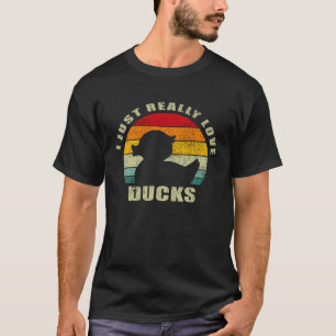 Camiseta Amantes divertidos del pato me encantan los pavos 