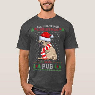 Camiseta Amantes divertidos del perro adoran Navidades feos