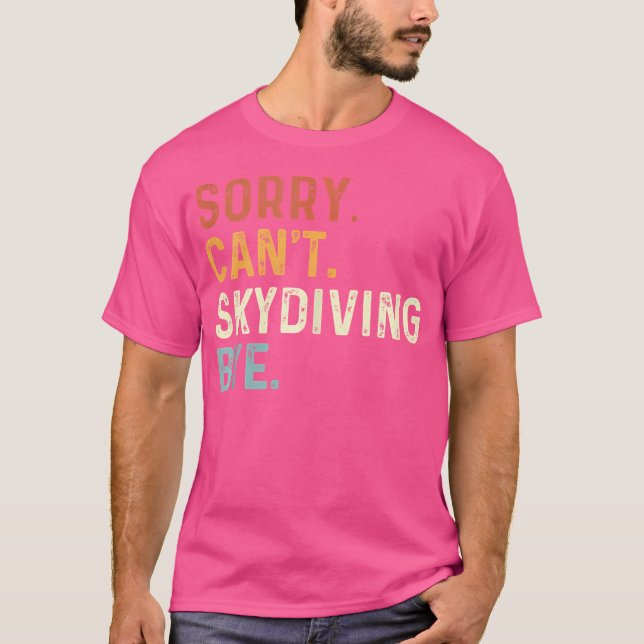 Camiseta Amantes divertidos del Skydiving Para Hombres En E (Anverso)