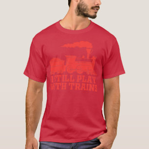 Camiseta Amantes divertidos del tren que aún juego con el t