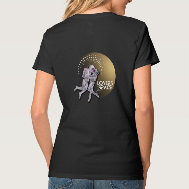 Camiseta Amantes en el espacio (Reverso)