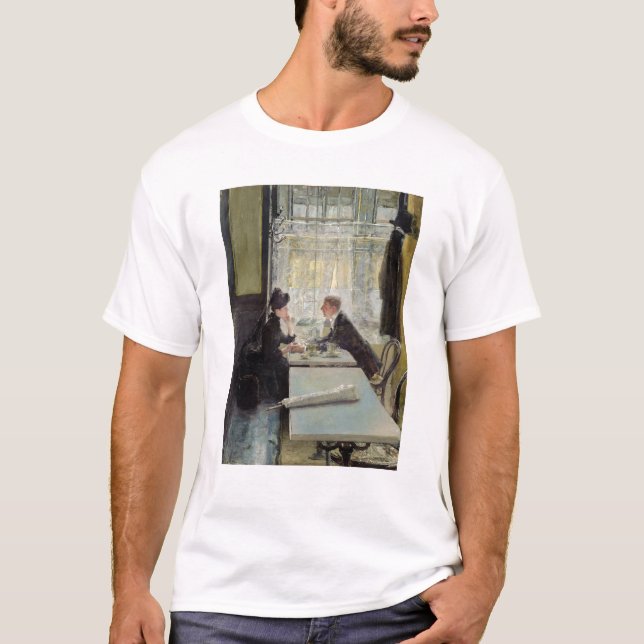 Camiseta Amantes en un café (Anverso)