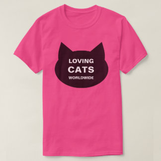 CAMISETA AMANTES GATOS EN TODO EL MUNDO KITTY LOGO CLÁSICO