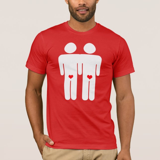 Camiseta Amantes gays (Anverso)