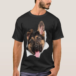 Camiseta Amantes Graciosos De Pastor Alemán Para Hombres Mu