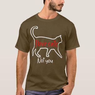 Camiseta Amantes Graciosos Del Gato Me Encantan Los Gatos,
