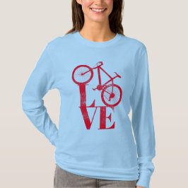 Camiseta Amantes ♥ la bicicleta. Amor Bicicleta 3 Larga Man
