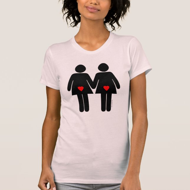 Camiseta Amantes lesbianas (Anverso)