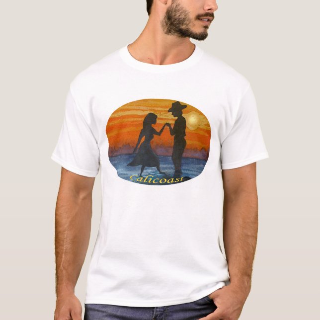 Camiseta Amantes occidentales de la puesta del sol (Anverso)