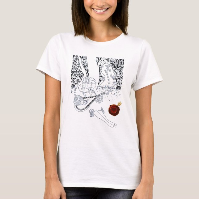 Camiseta AMANTES ROMÁNTICOS el día de San Valentín CORAZÓN  (Anverso)