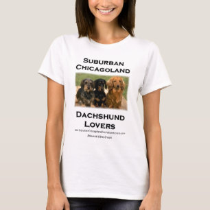 Camiseta Amantes suburbanos del Dachshund de Chicagoland