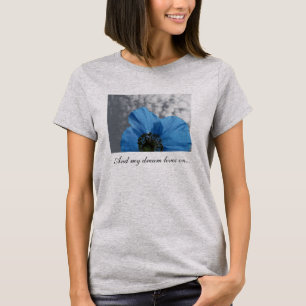 Camiseta Amapola azul mis vidas del sueño encendido