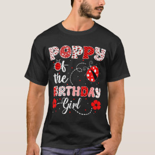 Camiseta Amapola de la cumpleañera - mariquita familiar