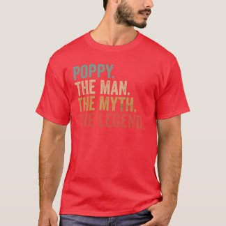 Camiseta amapola el hombre la leyenda retro día del padre c