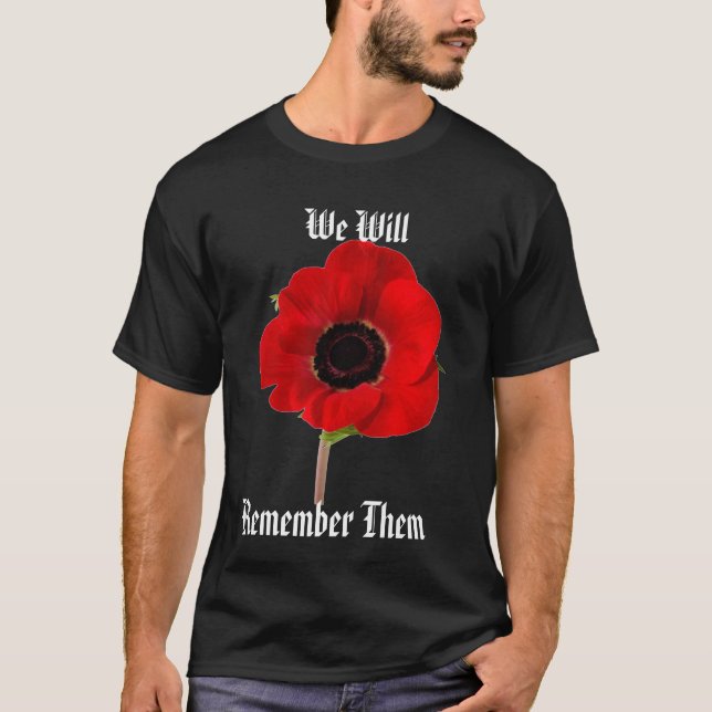 Camiseta Amapola, recordarlos (Anverso)