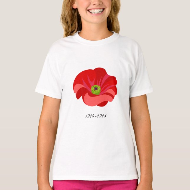 Camiseta Amapola roja (Anverso)