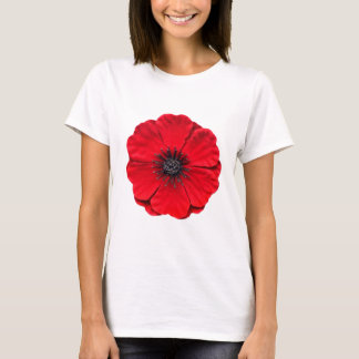 Camiseta amapola roja - blanco