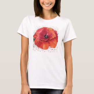 Camiseta amapola rojo