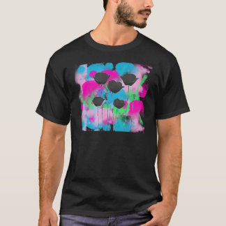 Camiseta amapola sobre pintura
