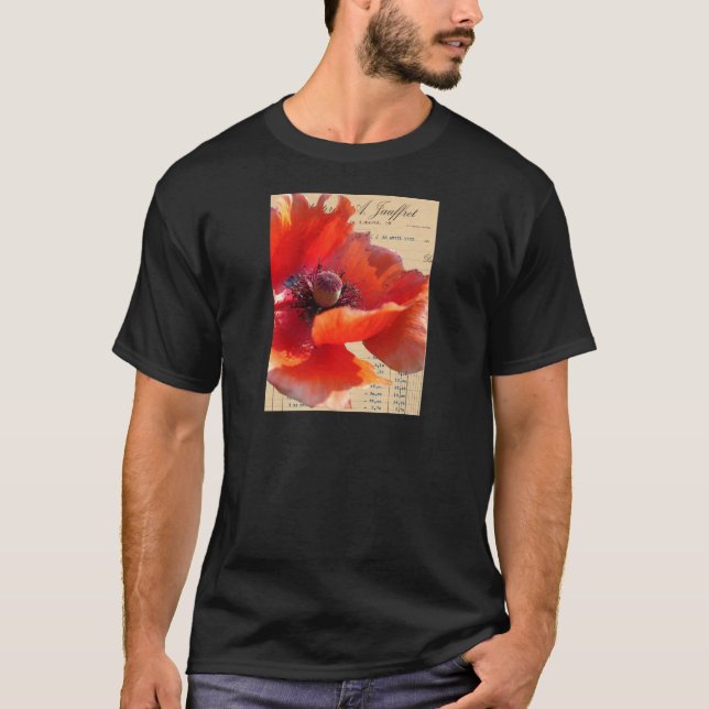 Camiseta Amapola y arte de Digitaces de las Ephemeras (Anverso)