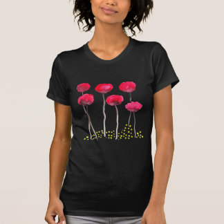Camiseta Amapolas hermosas de la acuarela