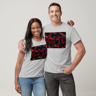 Camiseta Amapolas negras