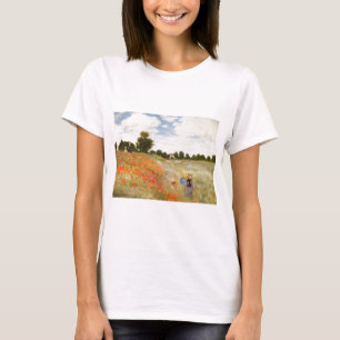 Camiseta Amapolas rojas que florecen - Claude Monet