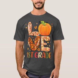 Camiseta Amar 1º Grado Feliz Otoño Stud de Maestros Otoño