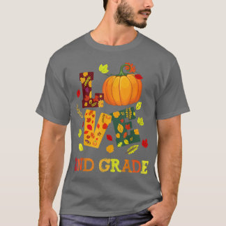 Camiseta Amar 2º grado Feliz Otoño Stud de Maestros Otoño